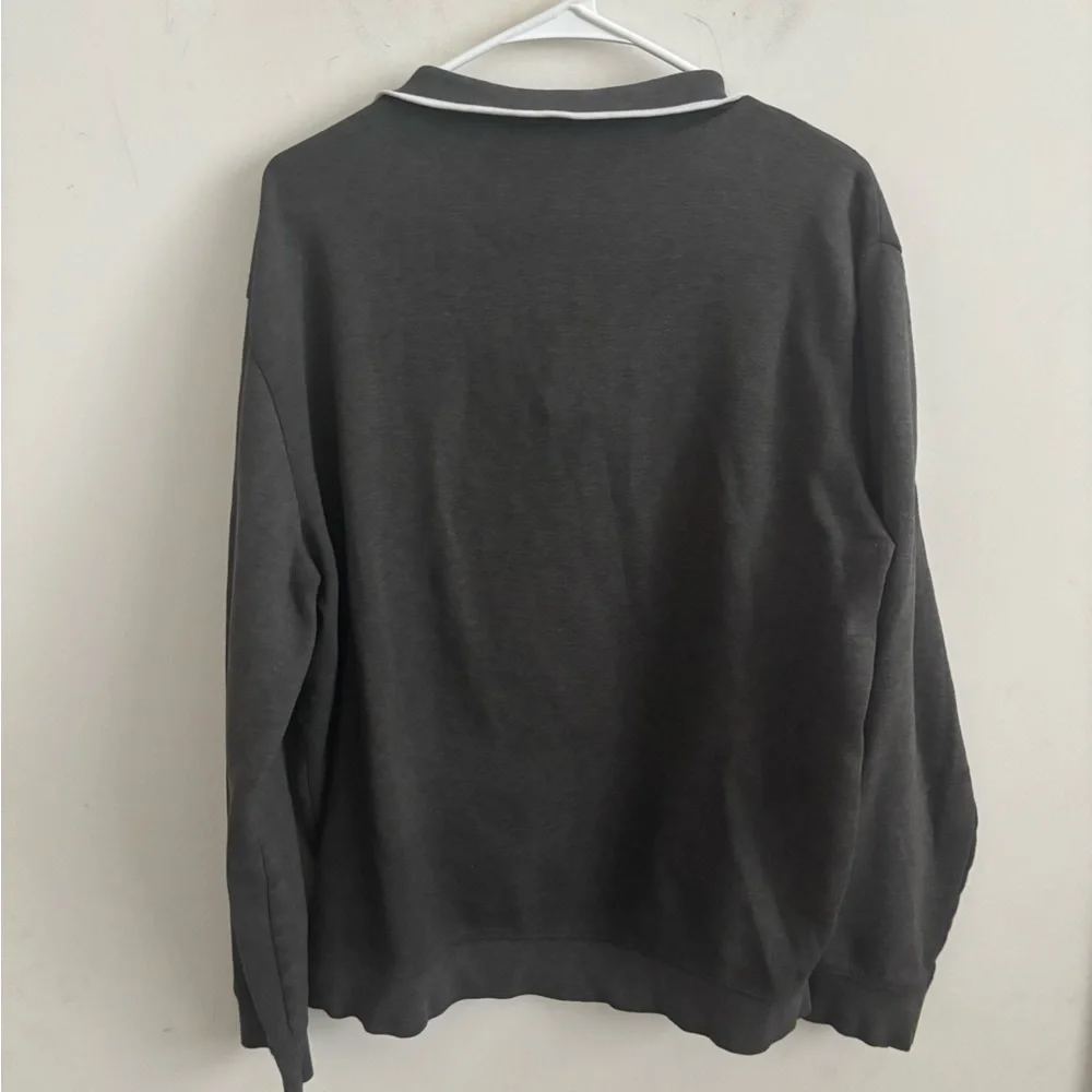 Polo Ralph Lauren Sweatshirt Men Quarter Zip Active Gray Golf Pullover Size L